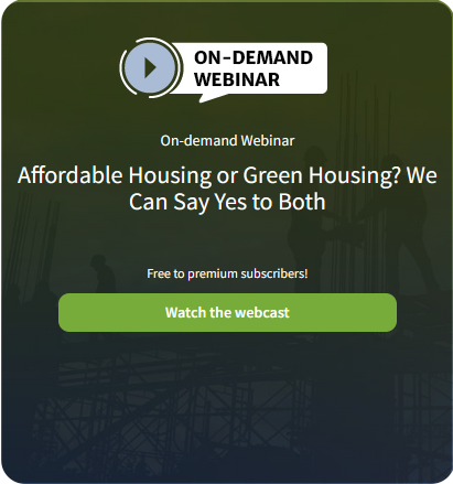 Affordable Housing or Green Housing? We Can Say Yes to Both